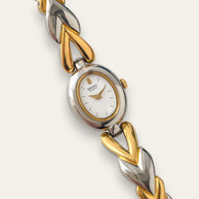 Load image into Gallery viewer, Two-Tone Seiko Quartz Cocktail Watch, Oval Dial, 1990s
