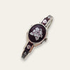 Vintage André Mouche Peek-a-Boo Quartz Cocktail Watch, Burgundy, 1999