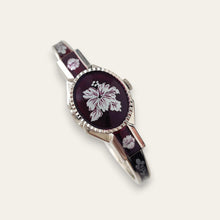 Load image into Gallery viewer, Vintage André Mouche Peek-a-Boo Quartz Cocktail Watch, Burgundy, 1999
