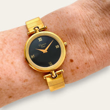 Load image into Gallery viewer, Vintage Christian Dior Quartz Watch, Ref. 3043, Black Dial, 1990s
