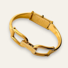 Load image into Gallery viewer, Vintage Gucci 1500L Gold Bangle Watch with Mother of Pearl Dial, 90s Quartz
