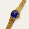 Vintage Favre-Leuba Geneve Quartz Lapis Blue Dial Cocktail Watch