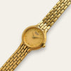 Vintage Seiko Gold Plated Ladies Quartz Cocktail Dress Watch Bracelet