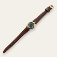 Load image into Gallery viewer, Vintage Raymond Weil Genève Gold-Plated Quartz Watch Blue Dial 1990s
