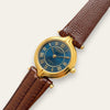 Vintage Raymond Weil Genève Gold-Plated Quartz Watch Blue Dial 1990s