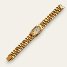 Load image into Gallery viewer, Vintage Seiko Quartz Tonneau Gold-Plated Ivory Dial Watch 1N00-6E10

