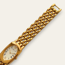 Load image into Gallery viewer, Vintage Seiko Quartz Tonneau Gold-Plated Ivory Dial Watch 1N00-6E10
