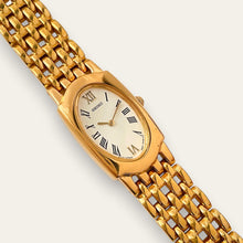 Load image into Gallery viewer, Vintage Seiko Quartz Tonneau Gold-Plated Ivory Dial Watch 1N00-6E10
