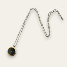 Load image into Gallery viewer, Vintage Seiko 1400-0920 Pendant Watch, Black Dial, Two-Tone, Quartz
