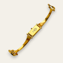 Load image into Gallery viewer, Vintage Gucci 1500L Gold Bangle Watch with Mother of Pearl Dial, 90s Quartz

