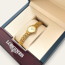 Load image into Gallery viewer, Vintage Longines Presence Ladies Watch | Gold-Plated Bracelet | Quartz, L4.219.2
