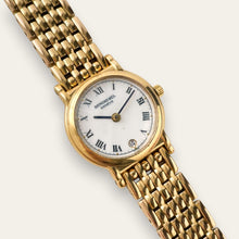 Load image into Gallery viewer, Vintage Raymond Weil Geneve 18k Gold Plated Ladies Quartz Watch 9944
