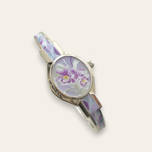 Load image into Gallery viewer, Vintage André Mouche Peek-a-Boo Quartz Cocktail Watch, Purple, 2006

