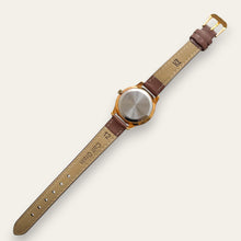Load image into Gallery viewer, Vintage Avia Sun &amp; Moon Ladies' Gold-Tone Watch | White Dial, Quartz
