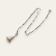 Load image into Gallery viewer, Vintage Bucherer Swiss Mechanical Pendant Watch Silver-Tone Bar Chain
