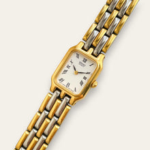 Load image into Gallery viewer, Vintage Seiko Two-Tone Quartz Watch, Panther-Link Bracelet, Roman Dial
