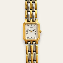 Load image into Gallery viewer, Vintage Seiko Two-Tone Quartz Watch, Panther-Link Bracelet, Roman Dial
