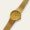 Vintage Seiko Quartz Gold-Plated Mesh Bracelet Dress Watch 2C20-0150