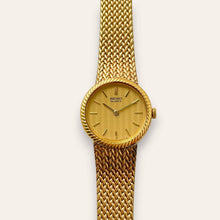 Load image into Gallery viewer, Vintage Seiko Quartz Gold-Plated Mesh Bracelet Dress Watch 2C20-0150
