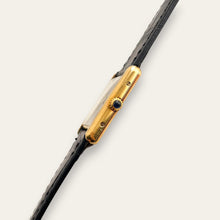 Load image into Gallery viewer, Vintage Must de Cartier Tank Vermeil Quartz Black Dial Roman Numerals
