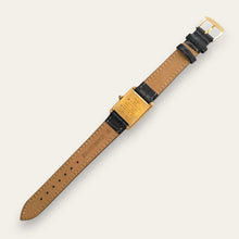 Load image into Gallery viewer, Vintage Must de Cartier Tank Vermeil Quartz Black Dial Roman Numerals
