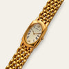 Vintage Seiko Quartz Tonneau Gold-Plated Ivory Dial Watch 1N00-6E10