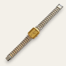 Load image into Gallery viewer, Vintage Longines Quartz Watch, Two-Tone, Champagne Dial, Ref. 6640
