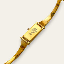 Load image into Gallery viewer, Vintage Gucci 1500L Gold Bangle Watch with Mother of Pearl Dial, 90s Quartz
