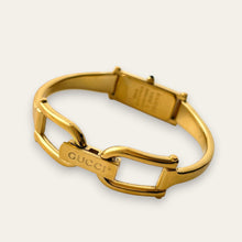 Load image into Gallery viewer, Vintage Gucci 1500L Bangle Watch - Gold Dial, Quartz
