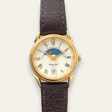 Load image into Gallery viewer, Vintage Constant Sun &amp; Moon Ladies' Gold-Tone Watch | Moonphase, Quartz
