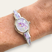 Load image into Gallery viewer, Vintage André Mouche Peek-a-Boo Quartz Cocktail Watch, Purple, 2006
