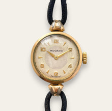 Load image into Gallery viewer, Vintage Movado Ladies Cocktail Watch Rolled Gold Mechanical 1950s
