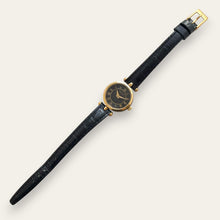 Load image into Gallery viewer, Vintage Gucci Stack Gold-Plated Women's Quartz Watch Black Dial
