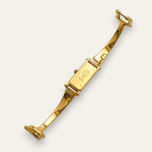 Load image into Gallery viewer, Vintage Ladies' Gold-Plated Gucci 1500 Bangle Quartz Watch - Black
