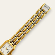 Load image into Gallery viewer, Vintage Seiko Two-Tone Quartz Watch, Panther-Link Bracelet, Roman Dial
