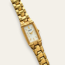 Load image into Gallery viewer, Vintage Seiko Gold-Tone Quartz Watch, Mother of Pearl, V220-0AB0
