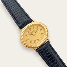 Load image into Gallery viewer, 1980s Raymond Weil Gold Plated Mechanical Tank-Style Vintage Watch
