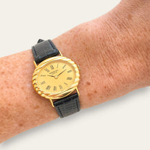 Load image into Gallery viewer, 1980s Raymond Weil Gold Plated Mechanical Tank-Style Vintage Watch
