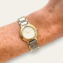 Load image into Gallery viewer, Vintage Yves Saint Laurent Quartz Watch Two Tone Roman Numeral Bezel
