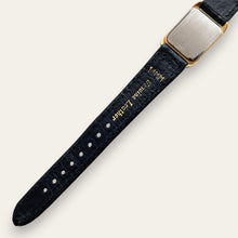 Load image into Gallery viewer, Vintage Omega De Ville Quartz Watch Gold Plated Black Dial 1980s Swiss
