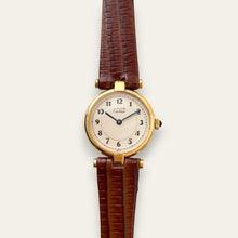 Load image into Gallery viewer, Vintage Must de Cartier Vendome Vermeil Quartz Watch 925 Silver Gilt
