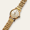 Vintage Omega Mechanical Watch Gold Plated Silver Dial 1960s Swiss Made