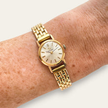 Load image into Gallery viewer, Vintage Omega Mechanical Watch Gold Plated Silver Dial 1960s Swiss Made
