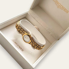 Load image into Gallery viewer, Vintage Longines Presence Ladies Watch Gold-Tone Roman Numerals Quartz
