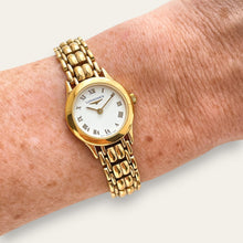 Load image into Gallery viewer, Vintage Longines Presence Ladies Watch Gold-Tone Roman Numerals Quartz
