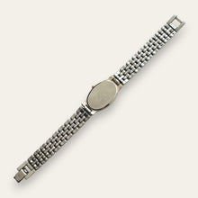 Load image into Gallery viewer, Vintage Seiko Two-Tone Oval Quartz Watch Blued Hands Roman Numerals
