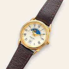 Load image into Gallery viewer, Vintage Constant Sun &amp; Moon Ladies' Gold-Tone Watch | Moonphase, Quartz

