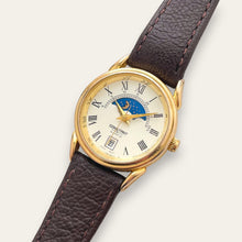 Load image into Gallery viewer, Vintage Constant Sun &amp; Moon Ladies' Gold-Tone Watch | Moonphase, Quartz
