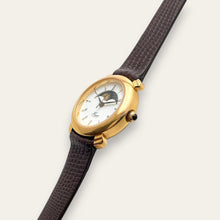 Load image into Gallery viewer, Vintage Sun &amp; Moon Ladies' Gold-Tone Watch | Moonphase, Quartz
