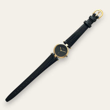 Load image into Gallery viewer, Vintage Must de Cartier Vendome Quartz Vermeil Black Dial Ladies Watch
